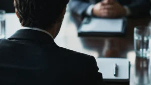 Buyer's investment committee reviewing risks before approving an M&A acquisition